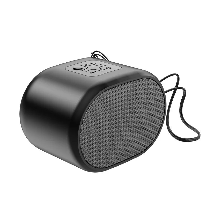 Портативная колонка, bluetooth, громкая связь, водонепроницаемая, для компьютера, TF карта, металл, стерео, сабвуфер, дизайн для телефона, компьютера - Цвет: Черный