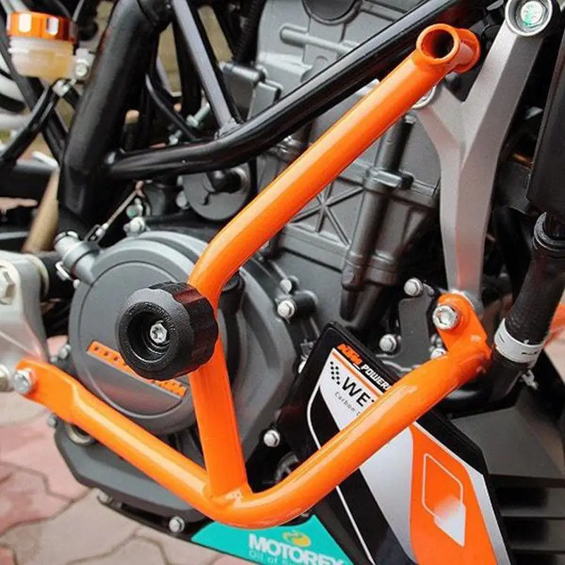 Нижняя защитная рамка для бампера для 2013 KTM Duke 390 Duke390 защита двигателя оранжевая крышка бампера