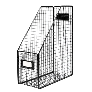 

Nordic Wrought Iron Storage Rack Desktop File Book Storage Box Organizer Office Desk Study Bedroom Creative Shelf Rack