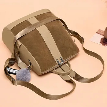 

New fashion retro backpack ladies shoulder bag multifunctional waterproof bag