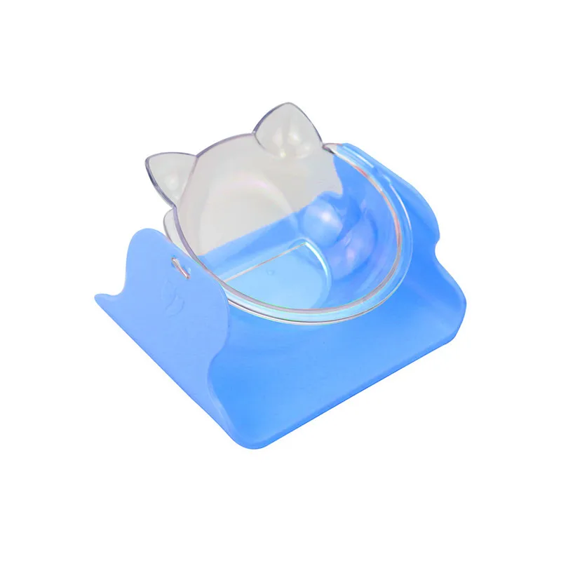 Pet Dog Water Bottle Pet adjustable Bowl Protect Spine Drinking Transparent non-slip Food Bowls Honden Drinkfles@C