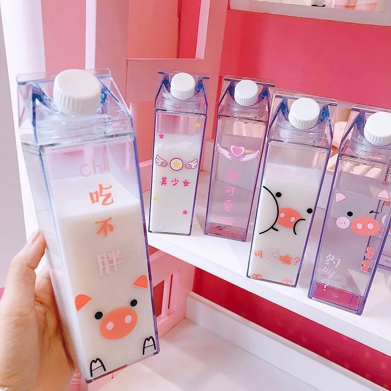 Новинка 2019 креативная Корейская молочная коробка водяная чашка мультяшная