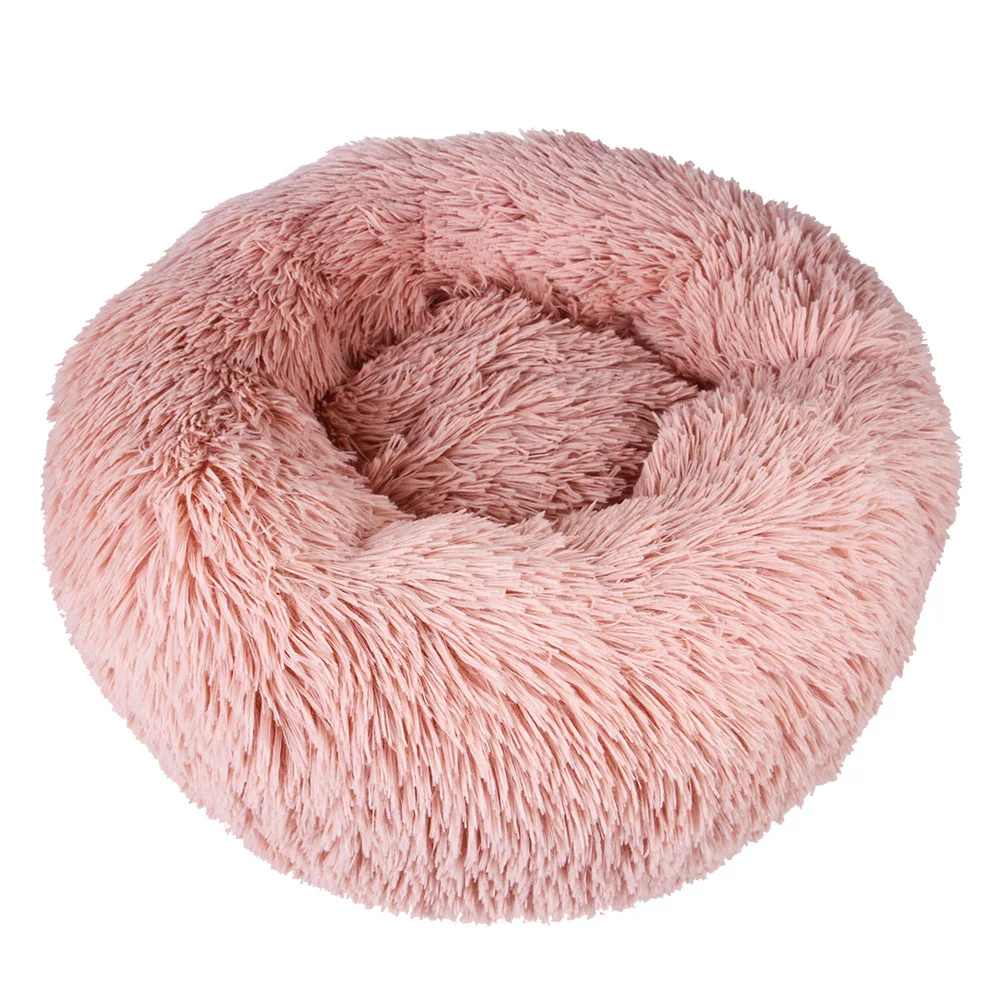Plush Pet Cat Nest Kennel Hairy Deep Sleep Dog House Round Nest for Cats Small Medium Dogs Poodle Warm Pet Sleeping Mat Sofa Bed (15)