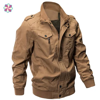 

Ashion Varsity Jacket Men Coat Casual Solid Military Jackets Mens Zipper Coat Outwear Slim Fit Spring Autumn Brand Clothing W118