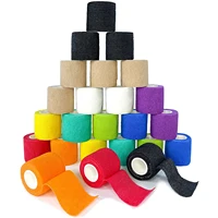 24 rolls Self Adhesive Bandage Wrap Breathable Self Adherent Wrap for People & Pets Athletic Elastic Cohesive Bandage