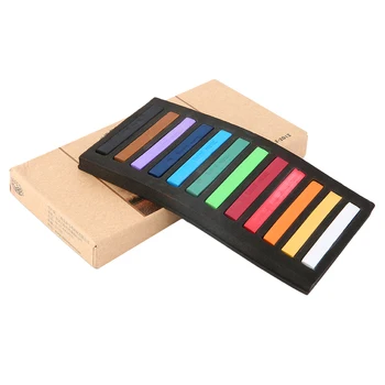 

12/48 Color Professional Magic-Beauty Hair Chalk Temporary Hair Dye Color Sticks Kit 100% Turn Temporary Hair Color Hot