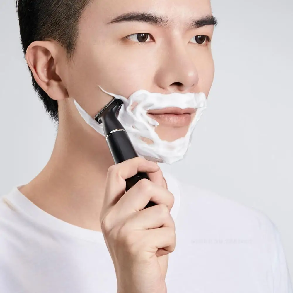 Preise Neueste Xiaomi MSN Elektrische Rasierer Bart Rasierer Elektrische Cutter Körper Trimmer Waschbar Cordless Für Männer Gesicht Rasieren Bart Maschine