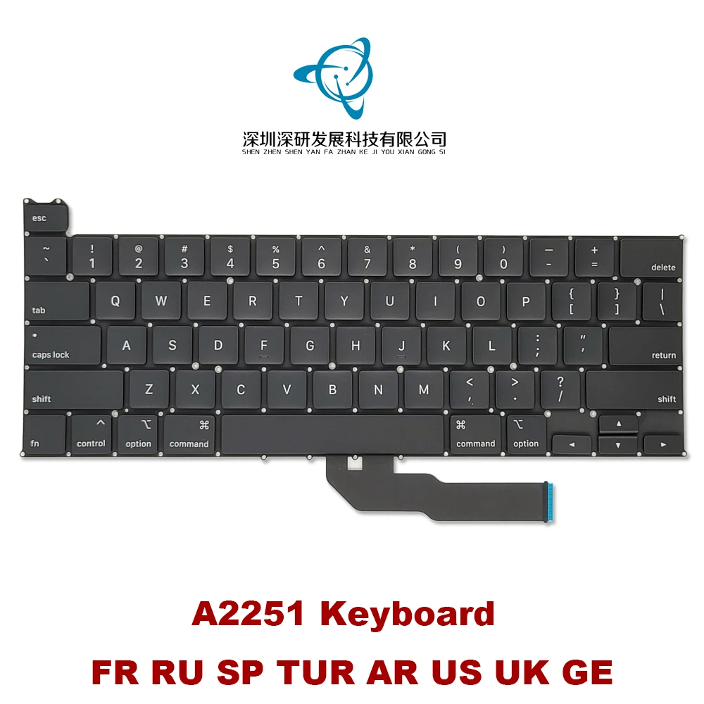 Brand New Replacement Keyboard For Macbook Pro Retina 13.3&quot A2251 US UK TUR RU SP FR GE EMC3348 MWP72 Early 2020 Year | Компьютеры и