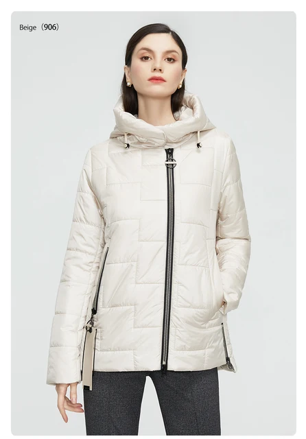 Comprar GASMAN chaqueta de mujer primavera 2022 ropa corta fina de algodón  moda Casual diseño con capucha parkas simple acolchado abrigo de mujer 8218