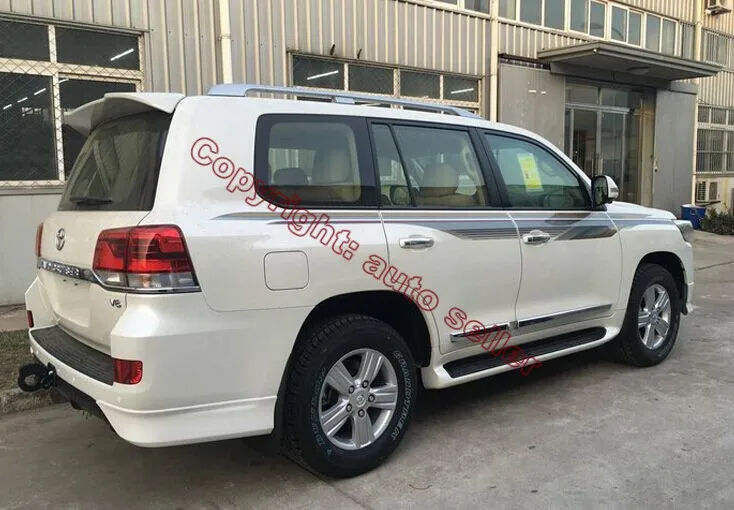 ABS Хромированная Автомобильная отделка, боковая дверная линия, литье под давлением для Toyota Land Cruiser