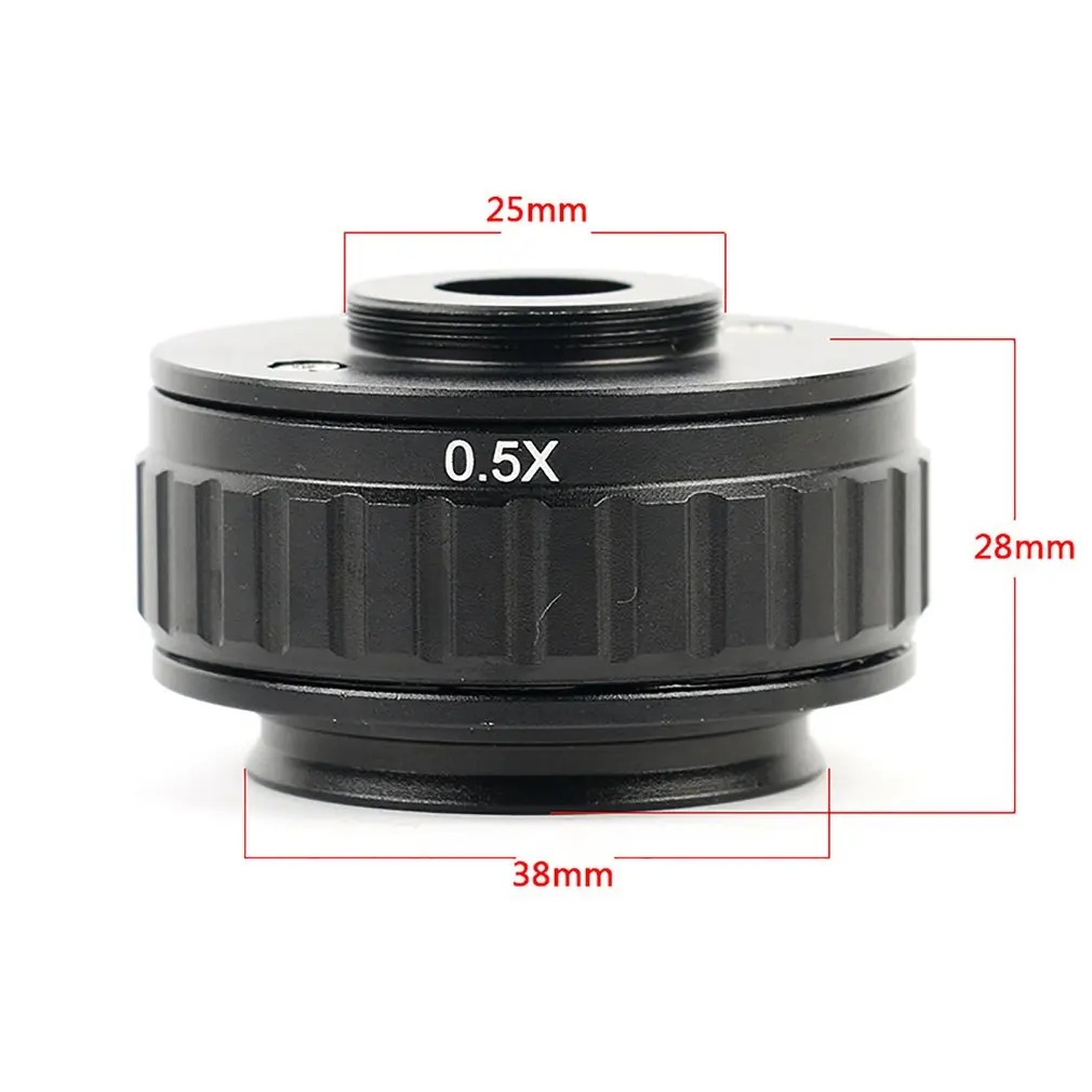 0.5X C-Mount Lens 0.5X CTV Adapter for Trinocular Stereo Zoom Microscope Camera 0.5 Interface Microscope Camera Adapters