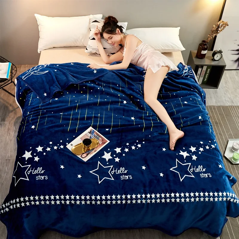 Good qualty Cartoon Dumbo blanket High Density Super Flannel Blanket to on for the sofa/Bed/Car Portable Plaids Modern pattern