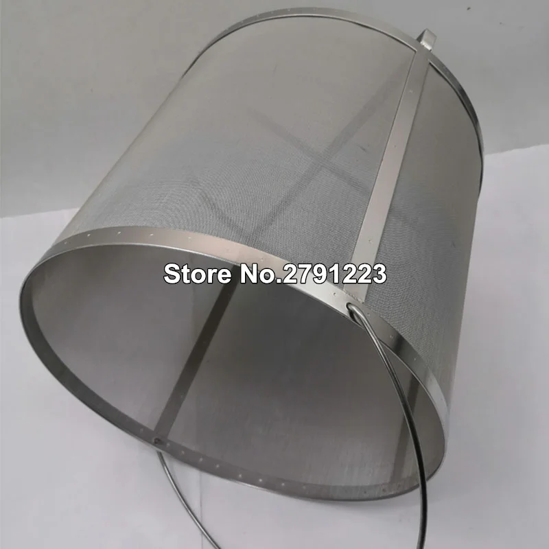 45*45cm 300&mu;m Beer Wine House Home Brew Filter Basket Stainless Steel Strainer Cylinder Barware Bar Tools