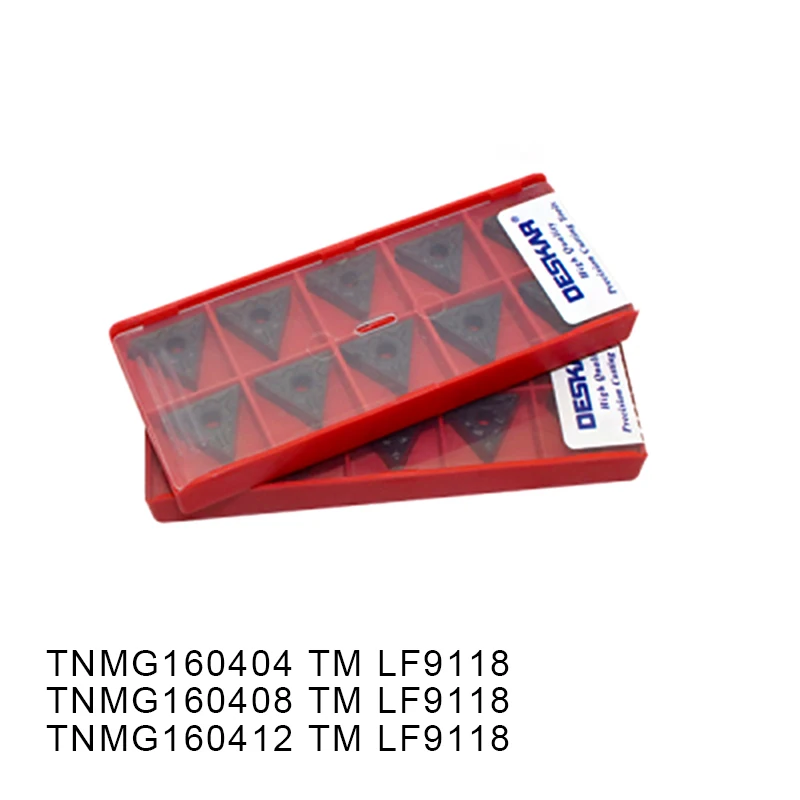 

10 шт. токарные инструменты TNMG160404 TM TNMG160408 TM TNMG160412 TM LF9118 высококачественные карбидные вставки для стальных токарных инструментов