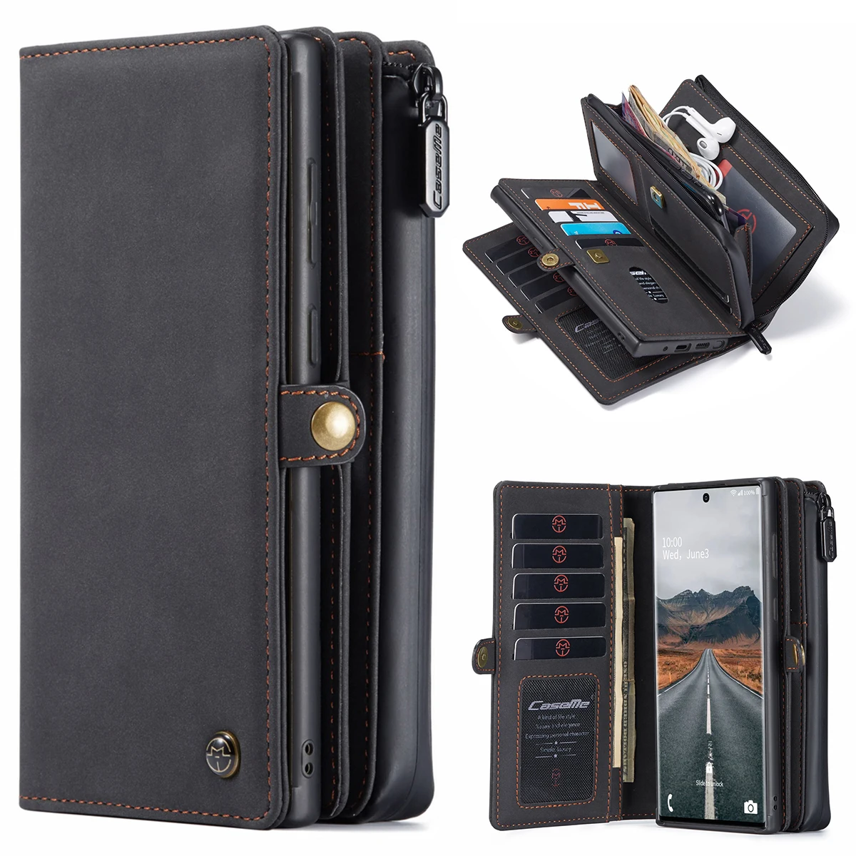 018 CaseMe ретро кожаный чехол для Samsung Galaxy S20 ультра Примечание 10 Plus Note 20 Ультра
