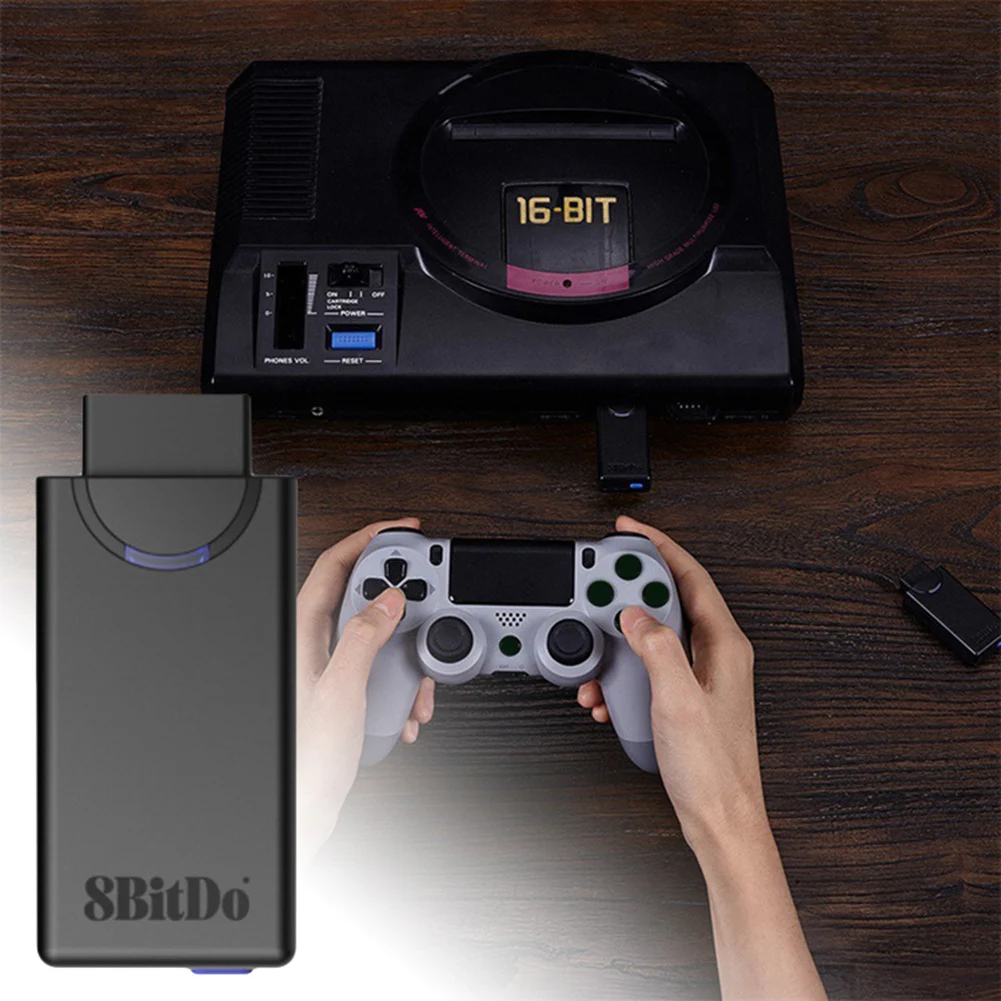 Беспроводной bluetooth-адаптер игровой контроллер приемник для 8Bitdo SEGAs Megas Drive