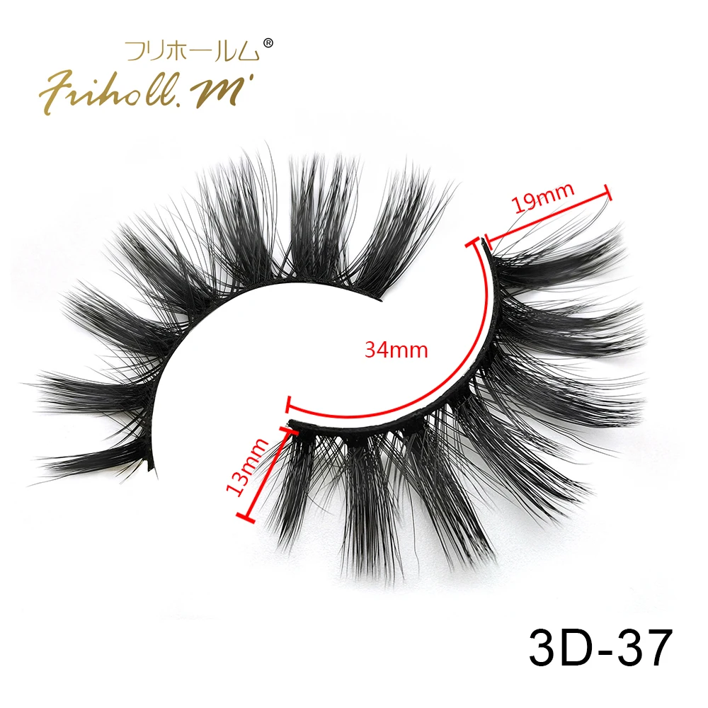 Friholl. m 3d синтетические шелковые ресницы 6 пар горячая Распродажа полосы 3d Искусственные норковые ресницы с пользовательской коробкой