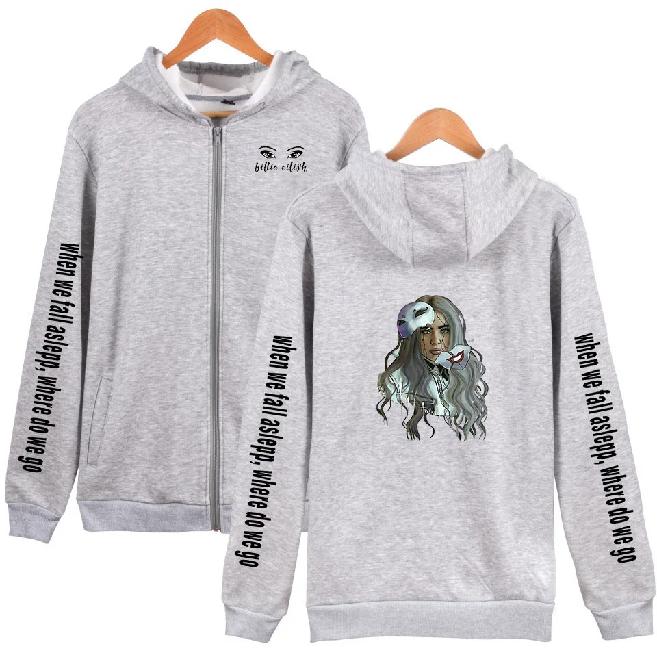 Billie Eilish мужские женские худи толстовки с капюшоном куртки мужские флисовые уличные теплые спортивные пальто с капюшоном бархатная Толстовка