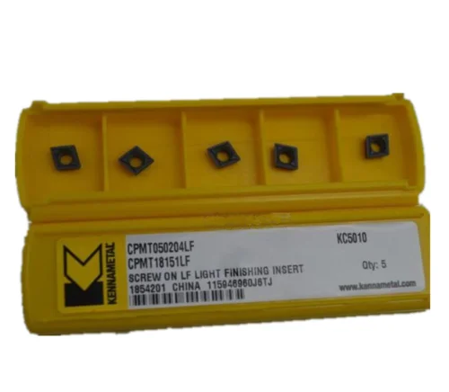 10 шт. KENNAMETAL карбидные вставки CPMT050204LF KC5010