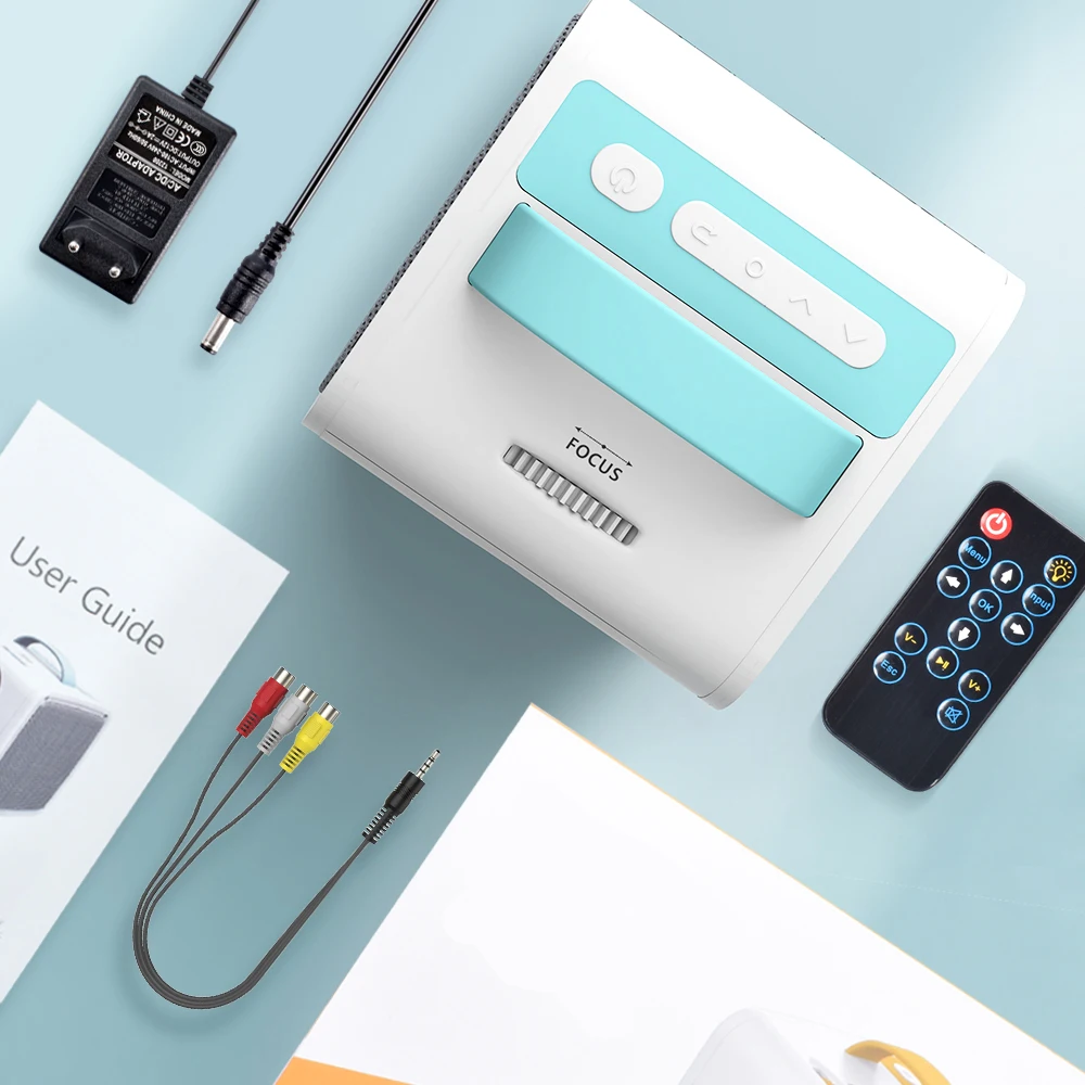 Мини проектор светодиодный Salange Q2 700 лм HDMI USB AV порт Детский сюжетный для