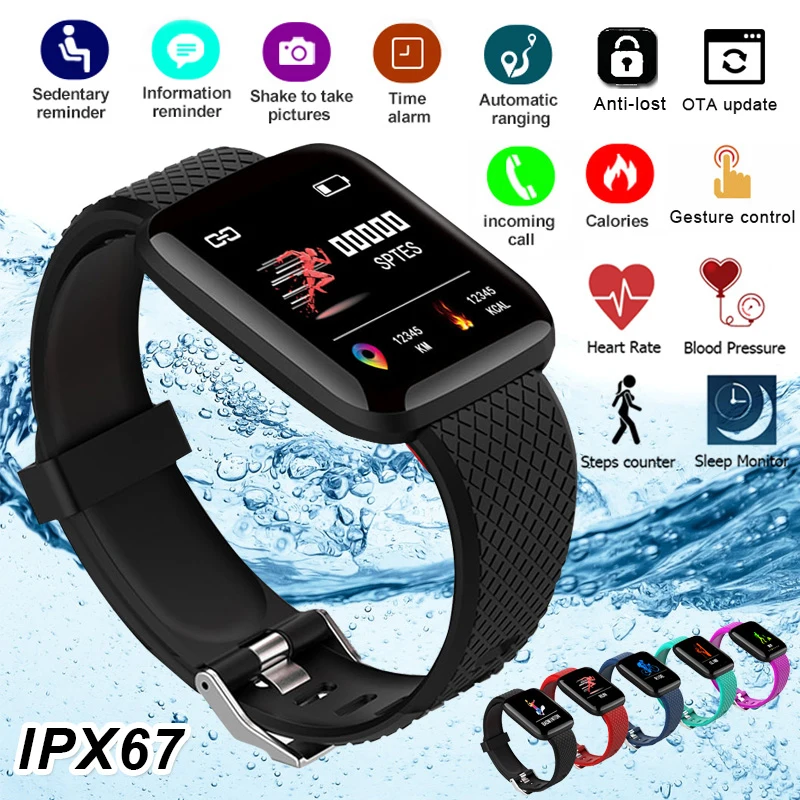 

Smart Bracelets Fitness Health Band Pedometer Heart Rate Monitor Wristband Cardio Bracelet Smart Watch With Pressure Measurement