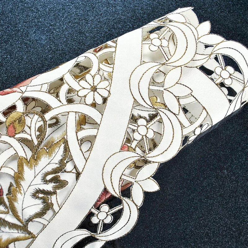 Скатерть простая вышитая круглая скатерть очищаемая домашняя гостиничная декорация многоразовая, противообрастающая и очищаемая Меса
