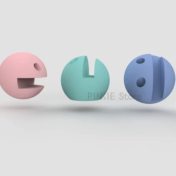

Silicone mold for card holder cement mobile phone bracket molds Smiley face creative design multi-function pen insert molds