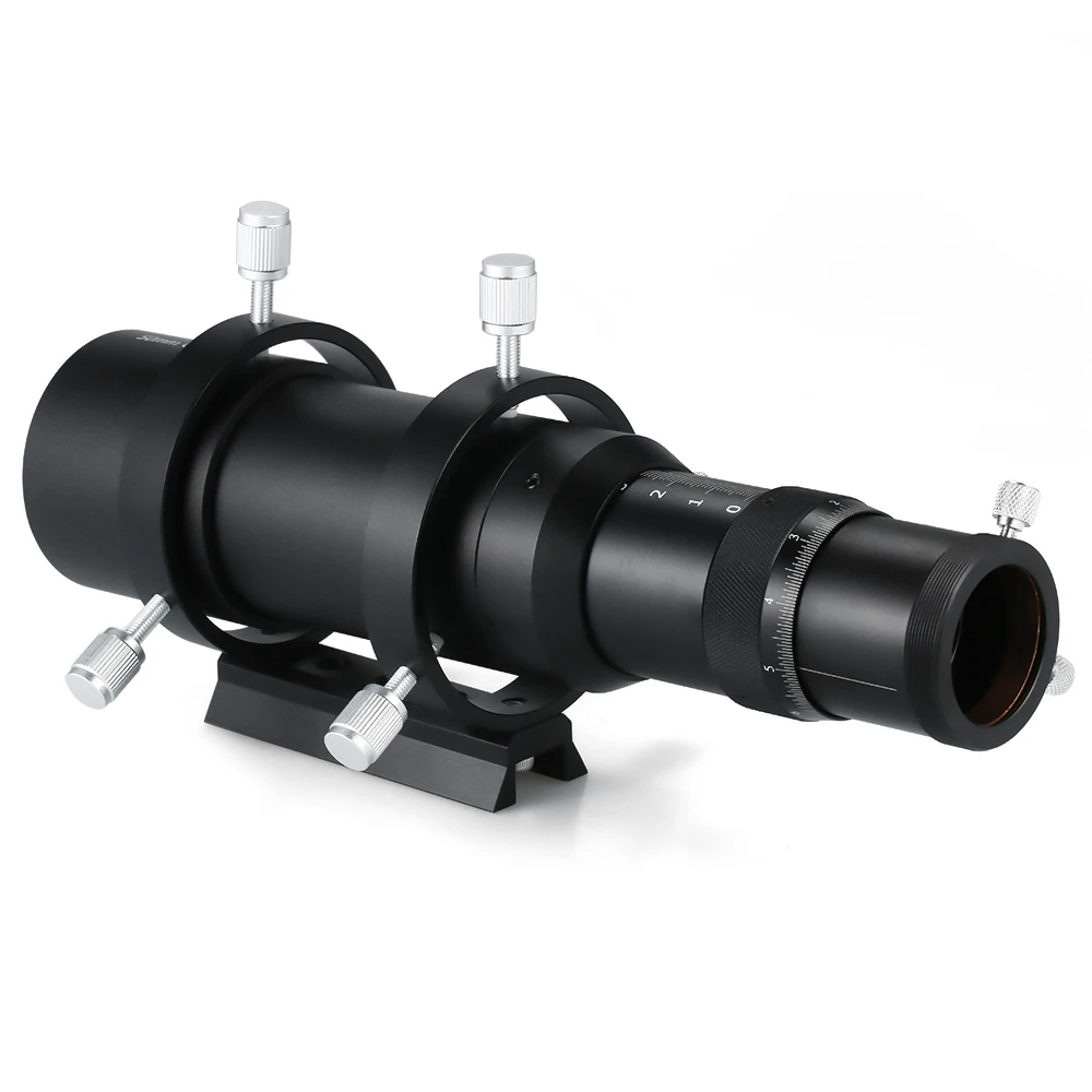 

Decorative Telescopes 50MM Guide Scope Finderscope for Astronomical Telescope 200MM Focal Length Guidescope with Helical Focuser