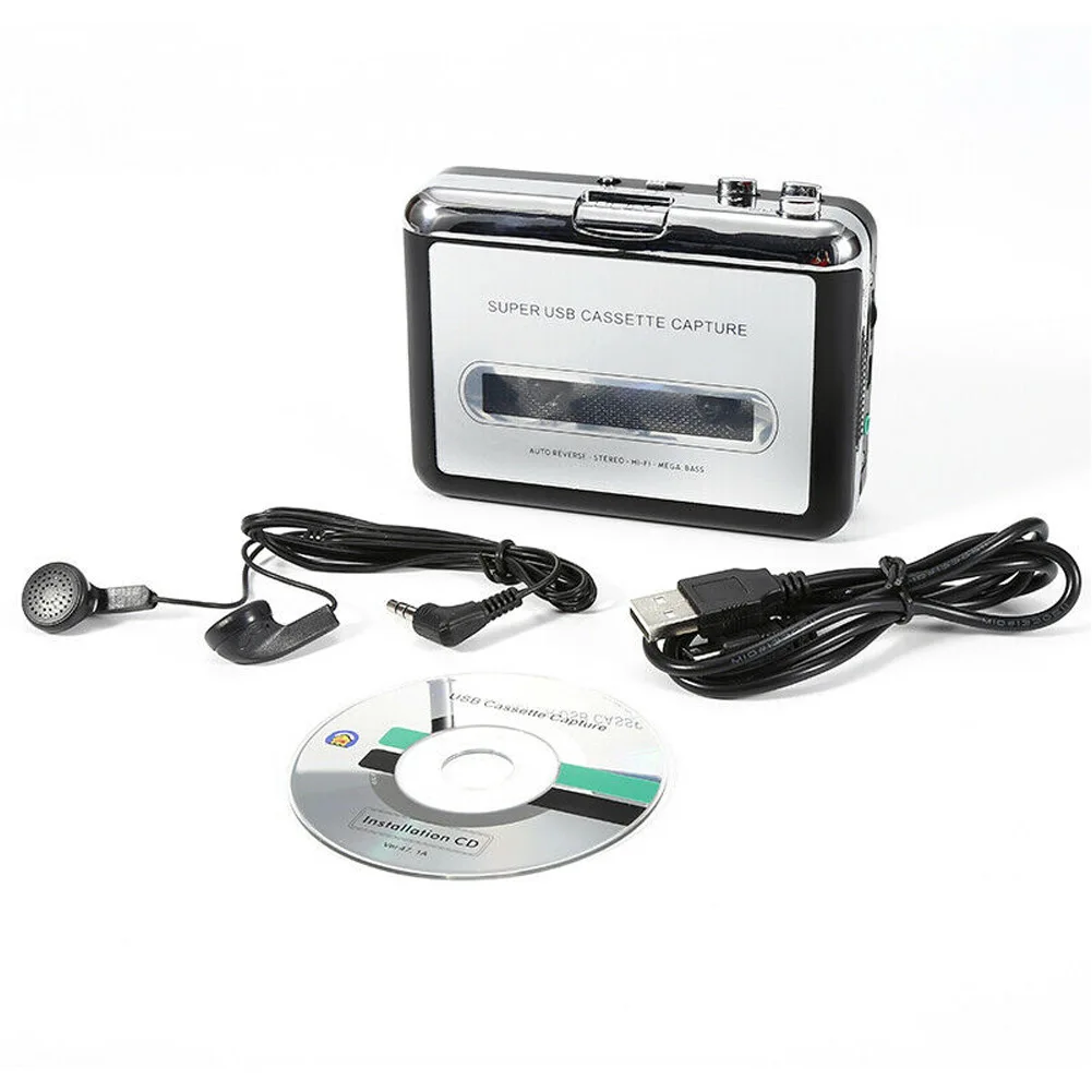 USB кассеты для MP3 конвертер захват Портативный Аудио Tape-to-MP3 музыкальный плеер переключатель DU55