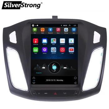 

SilverStrong 10.4inch IPS Car GPS Android9.0 for FORD FOCUS 3 2012-2015 Tesla screen Radio with Air Conditioner Sync Steering