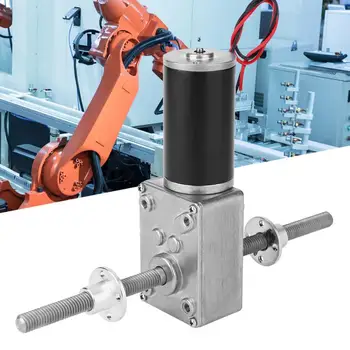 

Worm Gear Motor Worm -Reduction Motor Double Right-Handed Coaxial M8 Shaft 2480 Gear Motor with Flange 24V