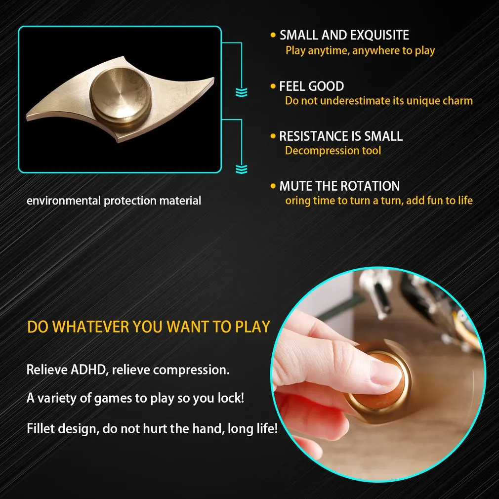 Finger Spinner Hand Spinner Toy Fast Bearing EDC Focus Toy for Killing Time Relieves Stress And Anxiety And Relax Durable