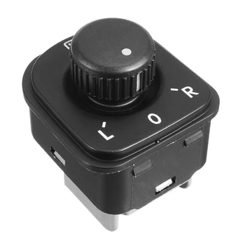 

Car Side Mirror Knob Switch Adjustment Plating Control Knob Mirror Switch Button For volkswagen для pass6 for Golf 4 5 for Golf