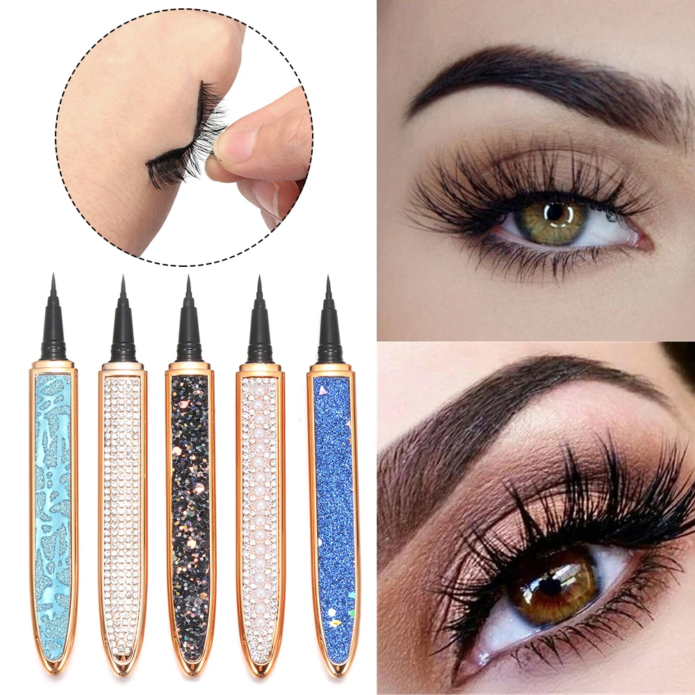 Self-adhesive Lash Liner Glue Pen Magic Eyeliner ​Diamond Glitter Liquid Waterproof Longlasting Fast Dry |