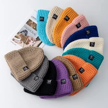 New Winter Hats For Woman URGENTMAN Brand Casual Candy Color Female Soft Slouchy Cuffed Beanie Hat Fashion Cap Streetwear Hat