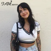Best Offers Iamhotty Patchwork Solid Harajuku Croped Top Women Short Sleeve Vintage Casual Outfits Streetwear Tshirt Femme Preppy Cute Tees Best Offers Iamhotty Patchwork Solid Harajuku Croped Top Women Short Sleeve Vintage Casual Outfits Streetwear Tshirt Femme Preppy Cute Tees