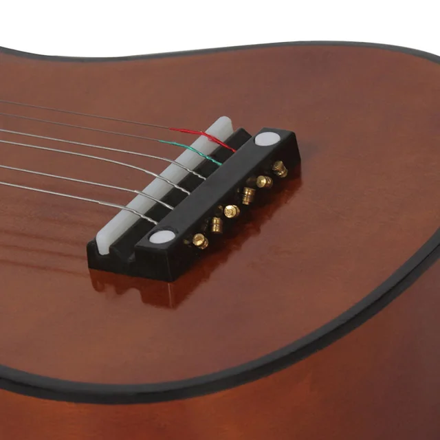 6 Strings Small Bass Acoustic Guitar Musical Instruments with Picks Basswood Ukulele for Children Kids Playing Learning Toy Gift 5