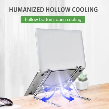 

X-Shape Adjustable Foldable Aluminum Laptop Stand Desktop Notebook Holder Desk Laptop Stand