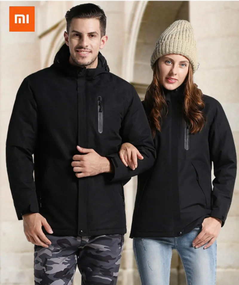 

4colors Original Hot Temperature Control Down Jacket Charging Treasure Power 25 to 55 Celsius Third Gear Temperature Optional