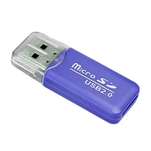 FFFAS высокое качество мини USB 2,0 кард-ридер для Micro SD карты TF карта адаптер Plug and Play красочный выбор для планшетного ПК