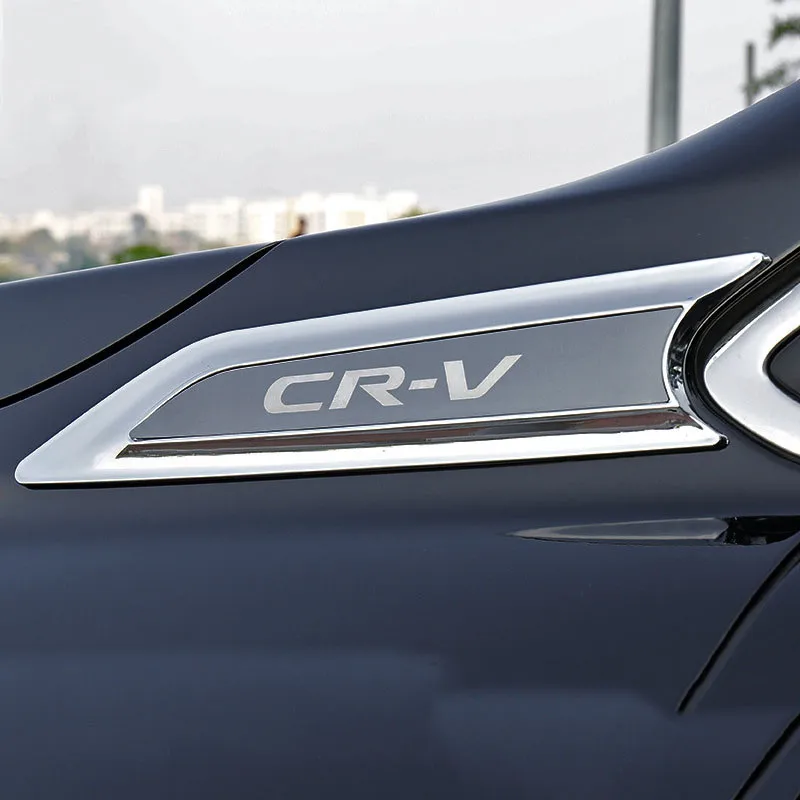 2 шт. для Honda CR-V CRV кузова крыло боковые наклейки хром серебро ABS модная наружная Декаль Модификация автомобилей