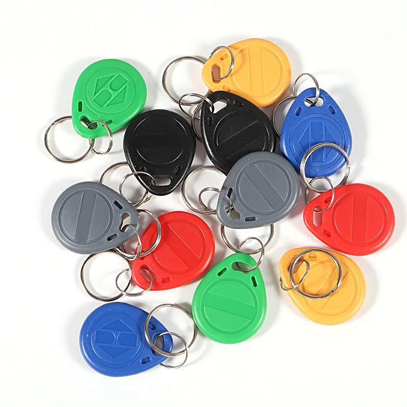 

10pcs 13.56MHz IC M1 S50 Keyfobs Tags Access Control RFID Key Finder Card Token Attendance Management Keychain ABS Waterproof