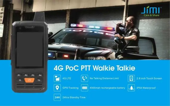 4G 4000mAh WiFi bluetooth Androdi 6,0 PTT телефон-рация gps трекер