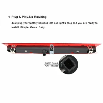 

Third Brake Light Stop Lamp UV resistance Exterior Replacement High Mount