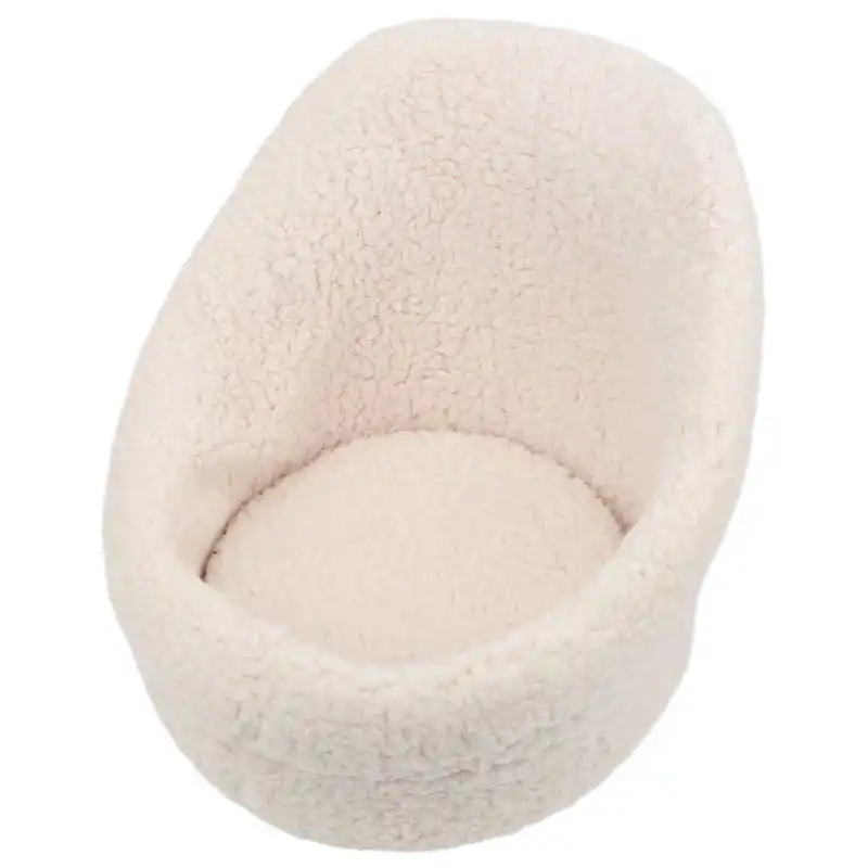 Blanco atrezos para fotografía de bebés algodón recién nacido foto sofá asiento Mini posado cojín
