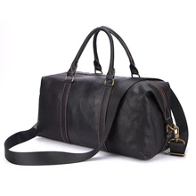 MAHEU, черные мужские дорожные сумки из натуральной кожи, модная брендовая сумка на выходные, сумка для ручной клади, вместительная мужская сумка для путешествий, сумки для переноски