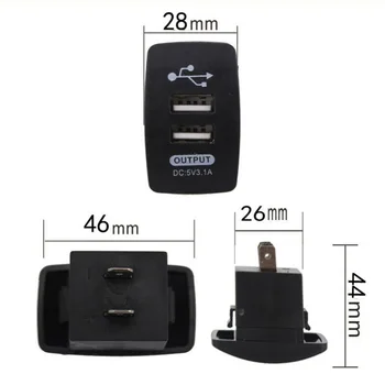 

12-24V Dual USB Charger Car Auto Port Socket For Mercedes/Honda/Chevrolet