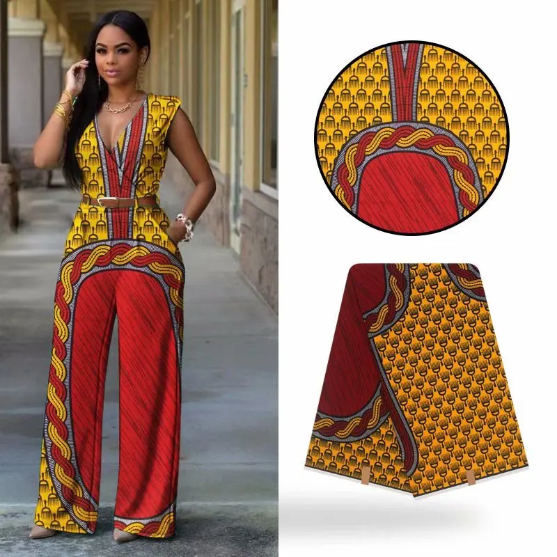 Высокое качество африканская ткань с принтом 6 ярдов африканская ткань для свадебного платья материал YB01