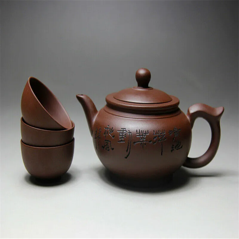 Чайный набор кунг-фу Yixing zisha чайник zisha чашка чайный горшок ручной работы чайный горшок набор чашек 400 мл Zisha керамический Подарочный чайный набор Прямая поставка