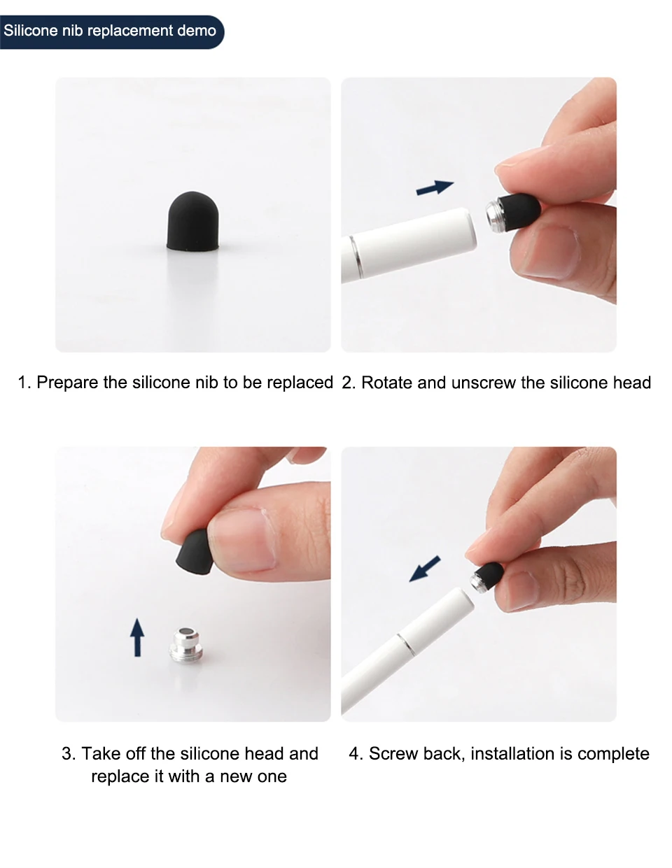 Stylo Tactile Universel – Pour Smartphone, Tablette, Caisse (iOS/Android)